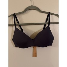Skims Fits Everybody Push Up Bra Onyx Black 34A NWT