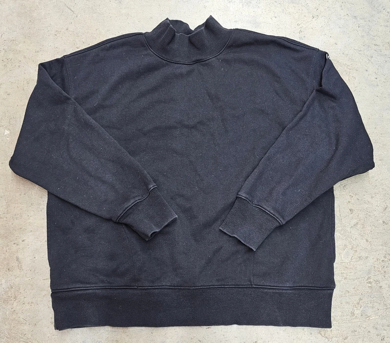 alo-yoga mockneck oversized long sleeve gym outdoor sweatshirt