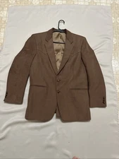 Curlee Western Dress Jacket Brown 42 Reg Excellent Condition 