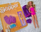 Vintage super teen Skipper Barbie doll & moc 80's fashion