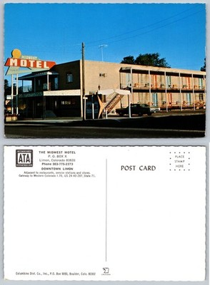 Continental Midwest Motel Limon Colorado Postcard