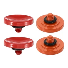 Camera Shutter Button 2pcs Shutter Release Button Concave, Red Orange