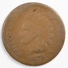 1879 Indian Head Penny Cent About Good (AG)