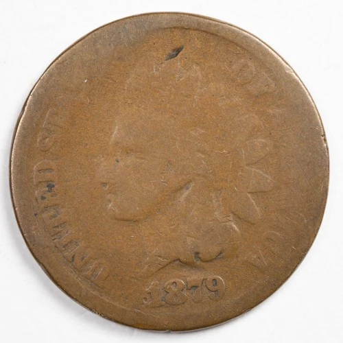 1879 Indian Head Penny Cent About Good (AG)
