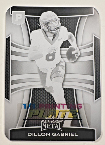 Dillon Gabriel 2025 Leaf Metal Pristine Black Printing Plate 1/1