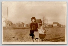 Flint MI Michigan Cute Iva Congdon Vankinkle With Doll Baumgardner Postcard P28