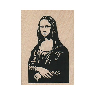 Mounted Rubber Stamp, Mona Lisa, Mona Lisa Painting, Leonardo da Vinci, Art