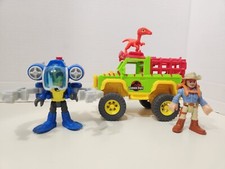 Fisher-Price Imaginext Jurassic World Dr. Grant  Truck Sub Dino Catcher Figure