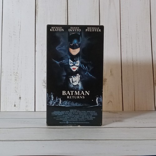 Batman Returns VHS Kassette 1992 Superheld Action Michael Keaton Michelle Pfeiffer - Bild 7 von 7