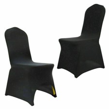 Image of 10-100 Wedding Chair Covers Full Seat Covers Spandex Folding Slipcovers Catering