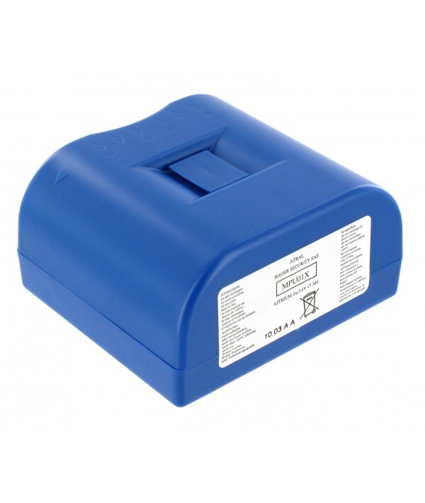 Bloc Lithium Daitem 3.6V 17Ah haute capacité pour coffret technique MPU01X
