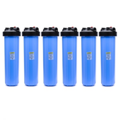 Pentek 150233 Big Blue 20 x 4.5 Inch Whole House Filter Housing 1 NPT (6 Pack)