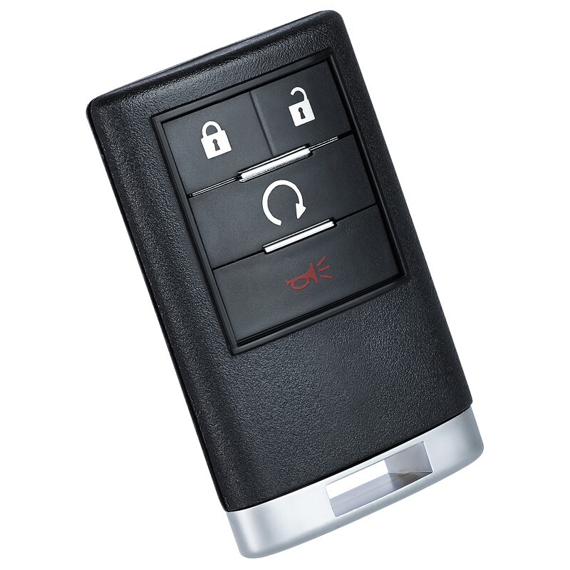 2-Pack Black Key Cover – Fits 2008-2015 Cadillac CTS SRX STS DTS – OUC6000066 Remote Fob