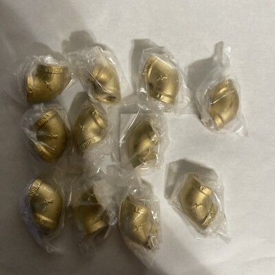 QTY 11pieces   ProPlus Brass 90 Degree Elbow 1/4'' Female NPT Lead Free