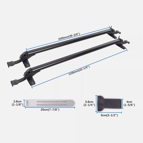 For Toyota Tacoma Car Top Roof Rack Cross Bar 43.3" Luggage Carrier Adjustable  - Picture 5 of 5