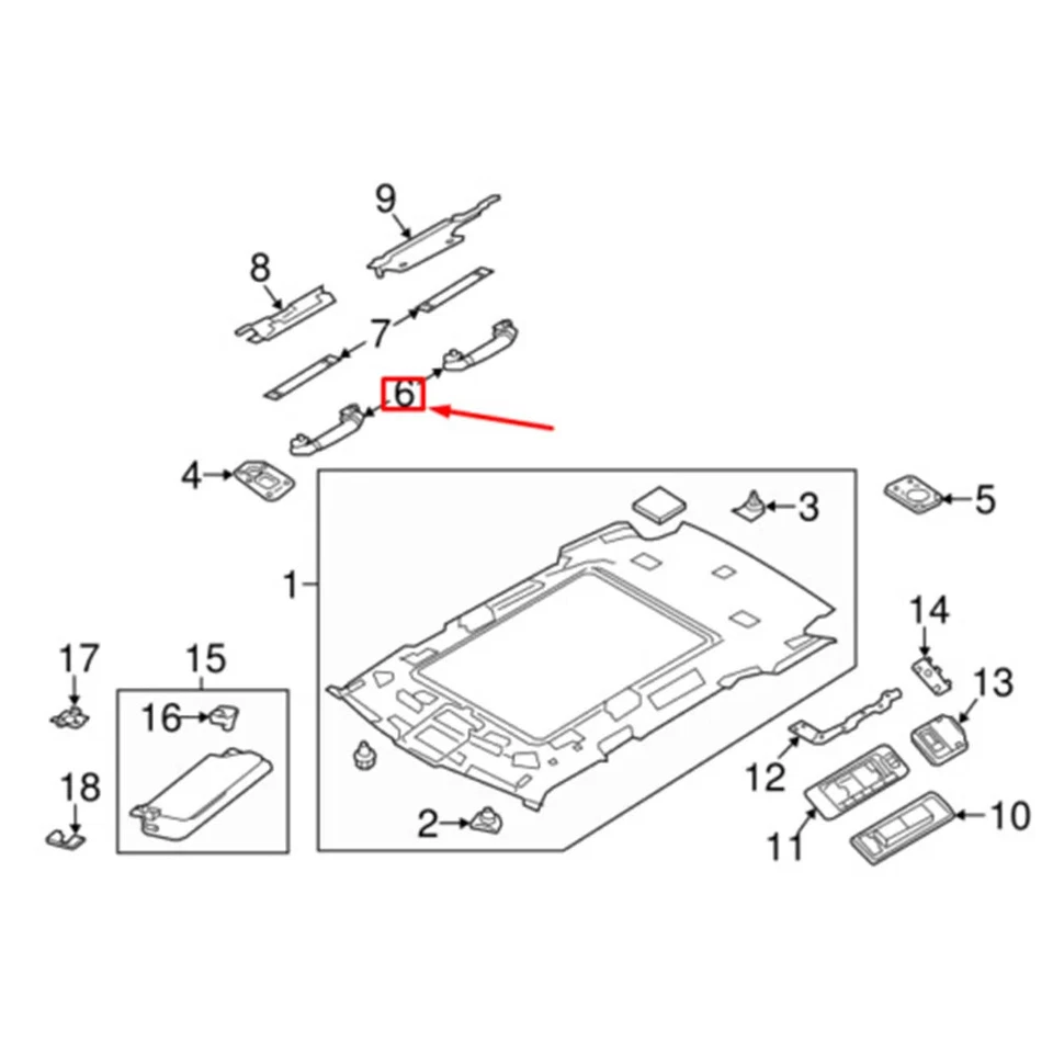 4x Front&Rear Inner Roof Ceiling Pull Handle Grab For Toyota Corolla Yaris Rav4 Foto 3 de 4