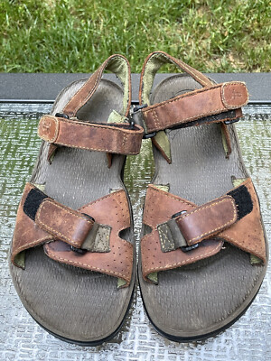 Frye Riverton Leather Sandals Size 8 Frye Riverton Brown Leather Summer Sandals Hiking Outdoor  main image 4