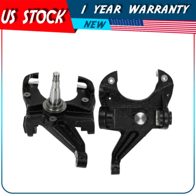 2x 2.5'' For 1973-1987 Chevy C10 2WD Only Drop Lowering Spindles kit w/ 1'' Rotor