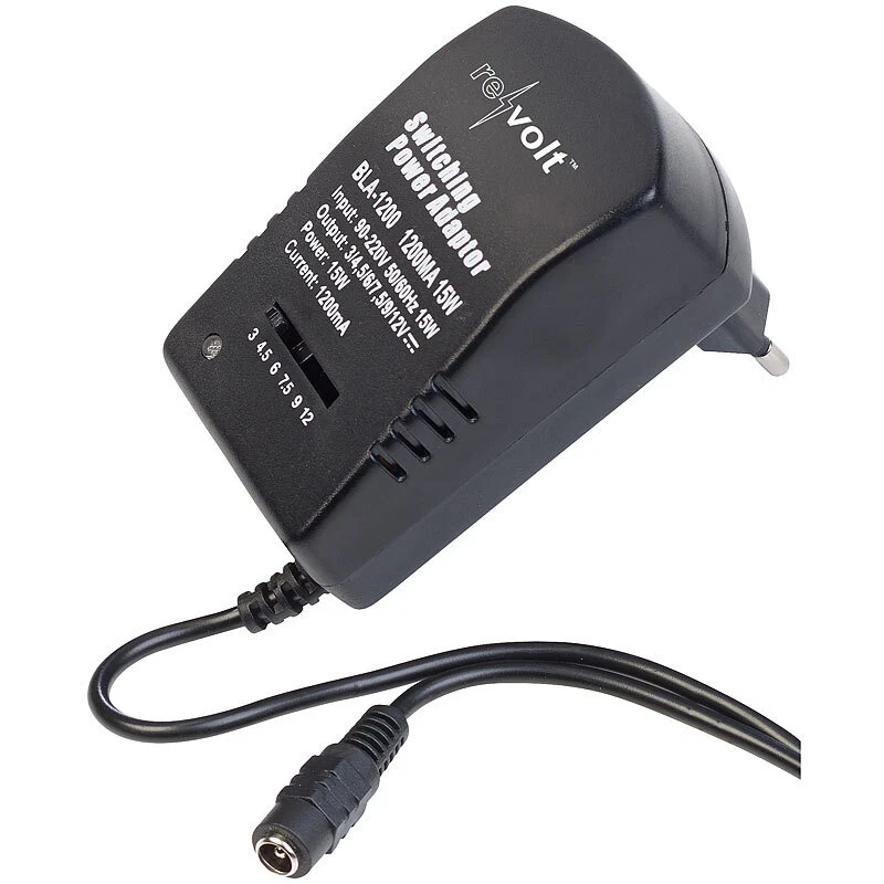 revolt Batterie-Netzteil-Adapter für bis zu 2 Geräte, ersetzt 8 AAA-Batterien - Bild 4 von 4