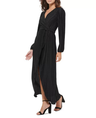 guess maxi dress black Eco Alva Knot Maxi Dress