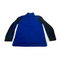 Adidas Sweater Boys Youth Size Medium, Blue Zip Up, Sweatshirt W/ Pockets - Used