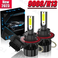 2X H13 9008 LED Headlight Super Bright Bulbs Kit 420000LM White Hi-Lo Beam 6000K