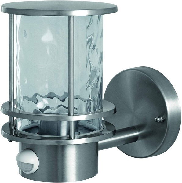 Ledvance Glas Wandleuchte Endura Classic E27 IP44 Mit Sensor Silber AußEn-image
