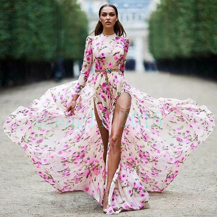 long floral dresses