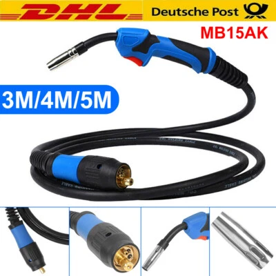 MARKENLOS (无品牌) MIG MAG Schweißbrenner Brenner Schlauchpaket Euro Zentralanschluss Schutzgas DE