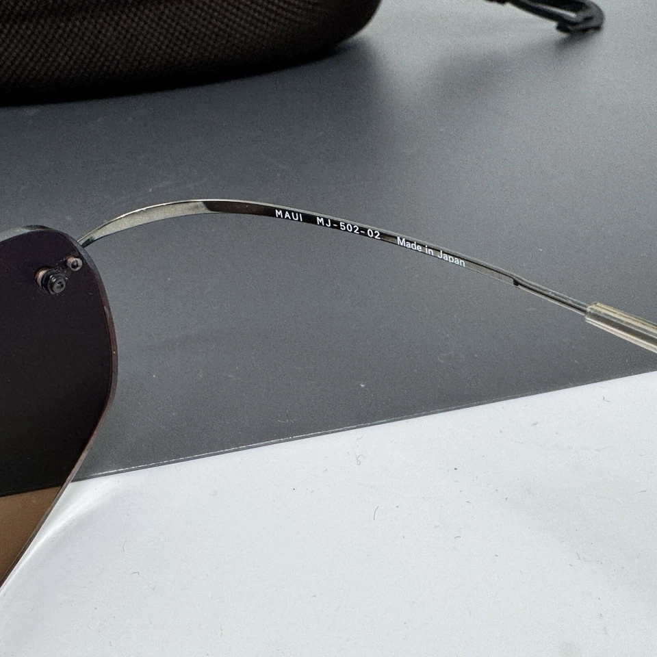 Lentes polarizadas Maui Jim Kapalua MJ 502 02 Titanium Flex Sport Frame HCL bronce Foto 4 de 4