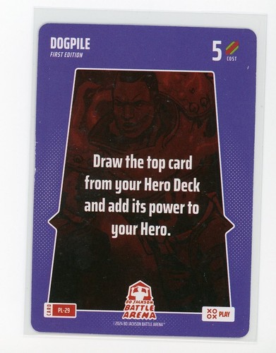2024 Bo Jackson Battle Arena 1st Edition - Dogpile SP Play Card #PL-29