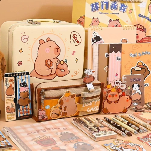 Pencil Case Capybara Stationery Set Back-to-school Gift Kit  for Students - Picture 3 of 21