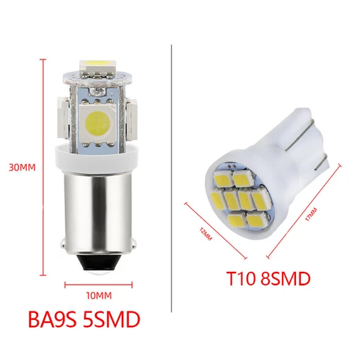 20X T10 BA9S 168 1816 LED Instrument Panel Gauge Cluster Dash Light Bulbs 194 57 - Picture 9 of 27