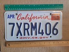 License Plate, California, Passenger, 7 XRM 406