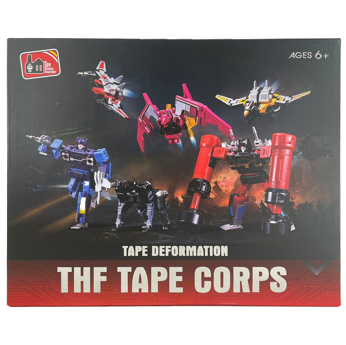 Toy House Factory Tape Defomation Transformers 6 in 1 THF TAPE