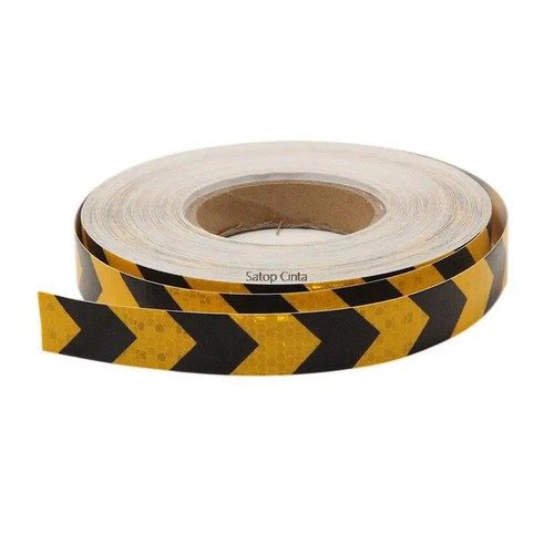 25mm Directional High Grade Reflective Arrow Safety Adhesive Tape Red White Blue - Picture 8 of 10