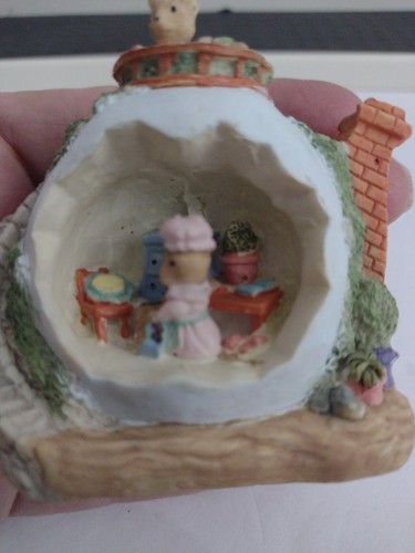 Easter Decorations Resin 7 Pieces Bunny Houses 2 Teapot Houses Miniatures - Picture 6 of 21