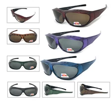 Large Fit Over Sunglasses Polarized Lens Over PRESCRIPTION GLASSES Anti Glare