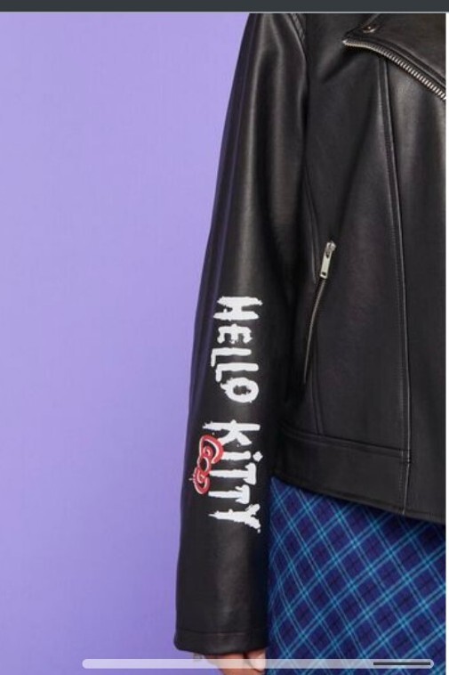 Forever 21 Hello Kitty And Friends Moto Jacket, Plus Size. 1X image 2
