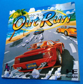 OUT RUN NEC PC Engine PCE HuCard Japan