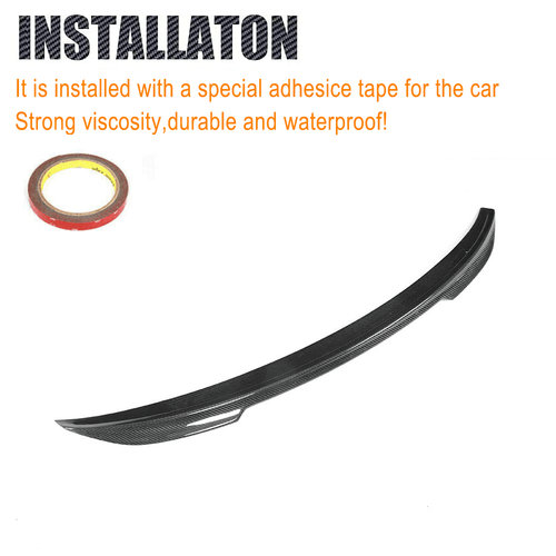 Alerón de carbono para BMW Serie 4 F82 M4 15-20 Coupe alerón trasero borde demolición el dedo trasero - Imagen 10 de 12