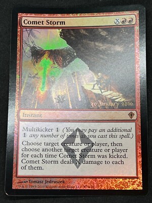 Magic the Gathering MTG Comet Storm rot Vorabveröffentlichung Promo-Folie
