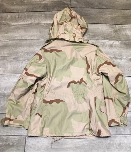 Isratex Vtg M65 Mint Chip Military Jacket Small Short Camo Cold Weather Desert - Picture 8 of 11