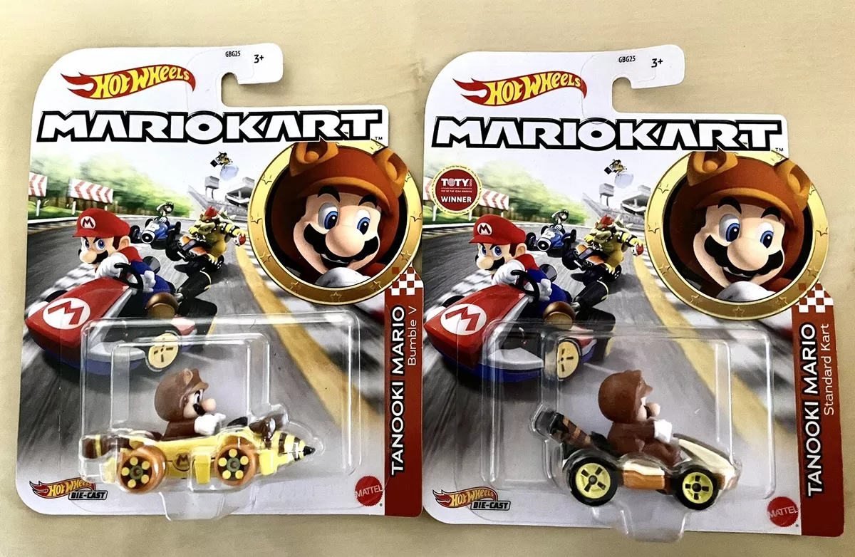 Carrinho Hot Wheels - Mario Kart - Tanooki Mario - Mach 8 - Mattel -  superlegalbrinquedos