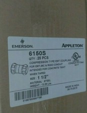 NEW EMERSON 6150S EMT 1-1/2 Inch Compression Coupling