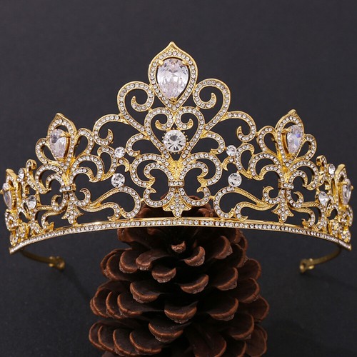Diadema Princesa Corona Novia Accesorios para Cabello de Novia para Mujer Estrás - Imagen 2 de 12