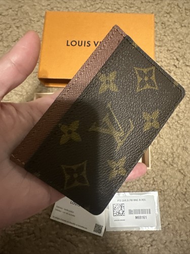 New With Box Louis Vuitton Portefeuille Sermple Card Case M69161 Brown - Picture 4 of 7