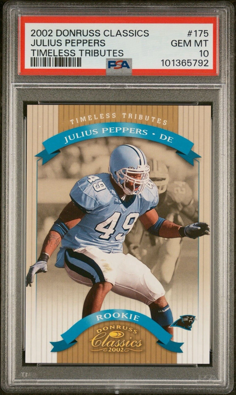 Julius Peppers Donruss Classics #175 Timeless Tributes