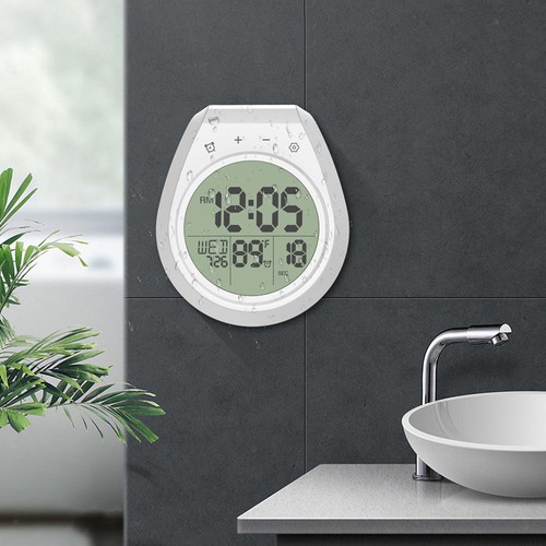 Thermomètre numérique alarme, horloge, humidimètre, alarme étanche Thermomètre numérique alarme, horloge, humidimètre, alarme étanche