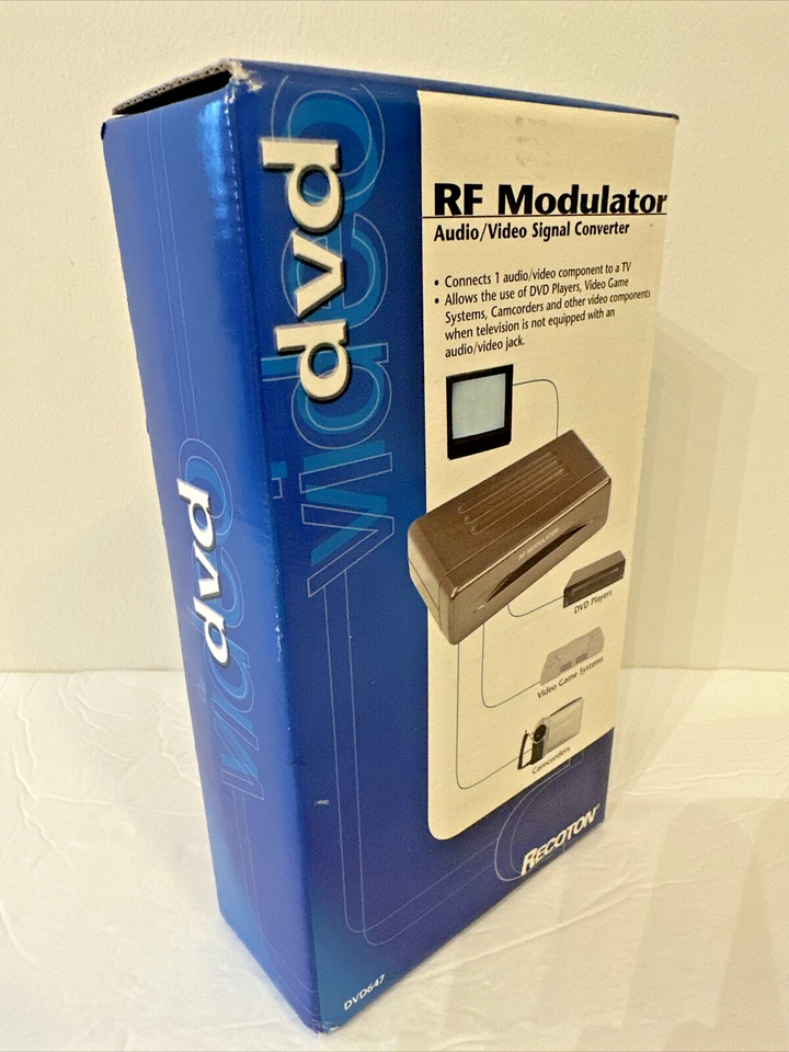 RF Modulator Audio / Video Converter Model DVD647 DVD, Video Games, Camcorders 44102146471 eBay